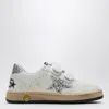 Golden Goose Girl's Ballstar Glitter Dual-grip Sneakers, Kids In White