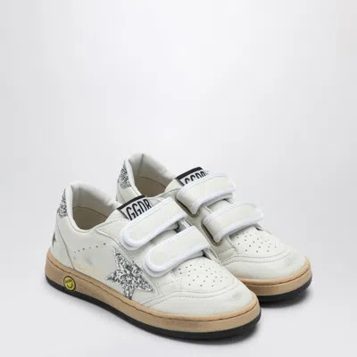 GOLDEN GOOSE BALL STAR WHITE/GLITTER PLATINUM SNEAKER