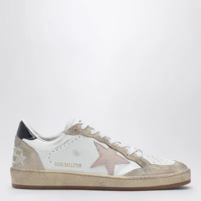 Golden Goose Chic Ball Star Sneakers In White, Pink, And Black