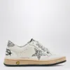 Golden Goose Ball Star Leather Sneakers In Grey