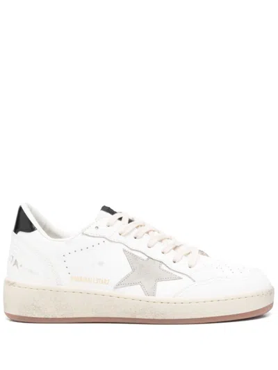 Golden Goose Ballstar 2 Leather Sneakers In White