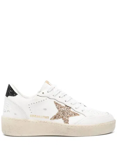 GOLDEN GOOSE GOLDEN GOOSE BALLSTAR 2 LEATHER UPPER AND SPUR G