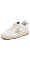 Golden Goose Ball-star Sneakers In White/ice/black