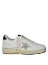 Golden Goose Deluxe Brand White Low Top Sneakers With Star Patch In White