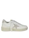 Golden Goose Star Emblem Perforated Heel Tab Sneakers In White