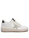 Golden Goose Ball Star Leather Sneakers In White