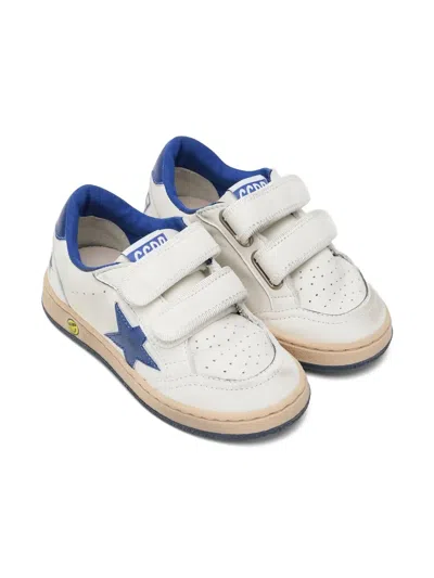 Golden Goose Babies' Ballstar Appliqué Sneakers In White