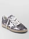 Golden Goose Ballstar Glitter Sneakers Leather Star Rubber Sole In Multi