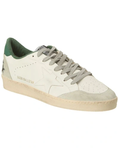 Golden Goose Ballstar Leather & Suede Sneaker In White