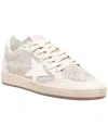 Golden Goose Ballstar Suede Upper Leather Toe Star And Spur Laminated Heel Shoes