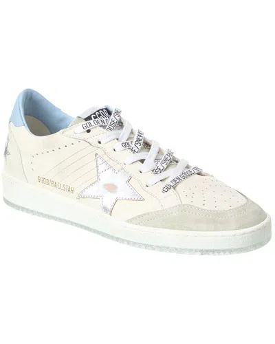 Golden Goose Ballstar Leather Sneaker In White