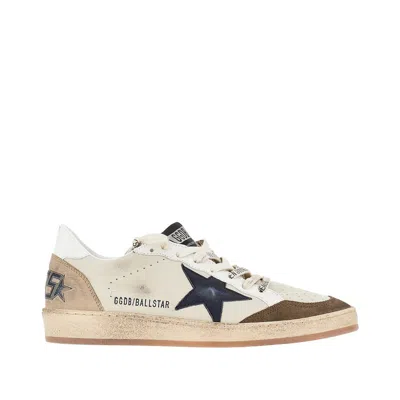 Golden Goose Deluxe Brand Ballstar Nappa Upper Suede Toe Nabuk In Neutral