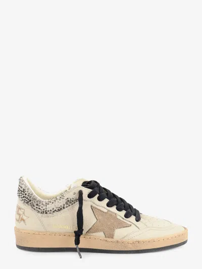 Golden Goose Ballstar Leather Sneakers With Iconic Side Logo In Multi