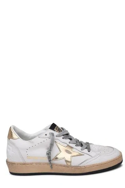 GOLDEN GOOSE GOLDEN GOOSE BALLSTAR LEATHER UPPER LAMINATED ST