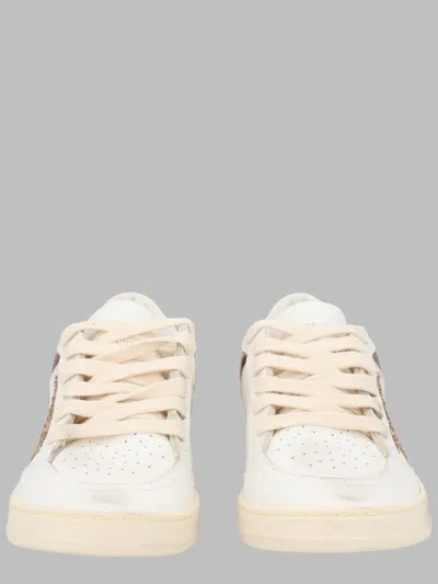 Golden Goose Ballstar Leather Upper Toe Spur And Heel Laminated Collar Glitter Star In White