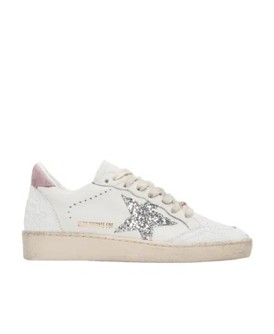 Golden Goose Ballstar Low-top Casual Shoes In White