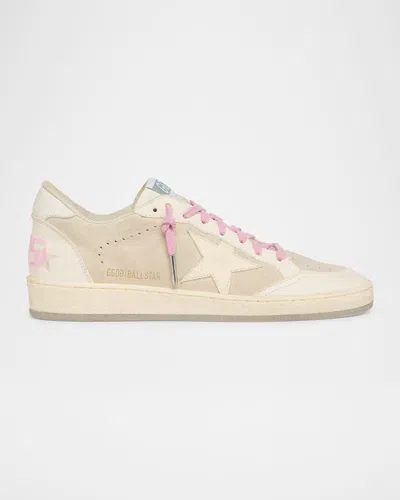 Golden Goose Ballstar Mixed Leather Low-top Sneakers