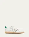 Golden Goose Ballstar Mixed Leather Low-top Sneakers In Multi