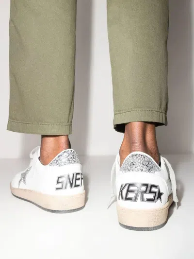 Golden Goose "ballstar" Nappa Upper And Spur Glitter Star And Heel. Shoes