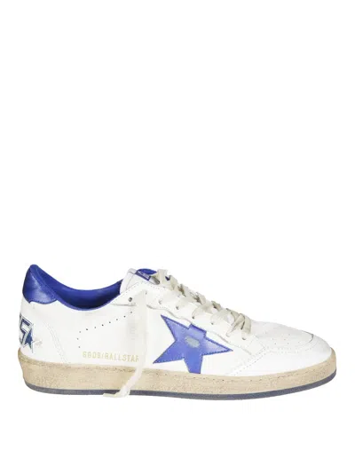 Golden Goose Ballstar Nappa Upper Laminated Star Sneakers In Neutral