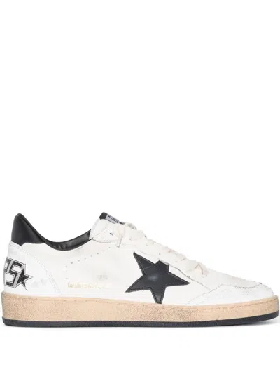 GOLDEN GOOSE GOLDEN GOOSE BALLSTAR NAPPA UPPER LEATHER STAR AND HEEL CRACK TOE AND SPUR