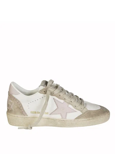 Golden Goose Ballstar Nappa Upper Suede Sneakers In Neutral