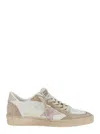 Golden Goose Ballstar Nappa Upper Suede Toe And Spur Leather Star And Heel In Neutral