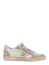 Golden Goose Ballstar Nappa Upper Suede Toe And Spur Leather Star And Heel In Neutral