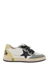 Golden Goose Ball Star Suede-trimmed Leather Sneakers In White