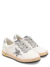 Golden Goose Ball Star White/silver Trainer In Multi
