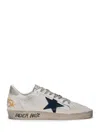 Golden Goose Distressed Low-top Sneakers With Star Detail And Vintage Aesthetic In White