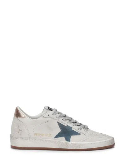 Golden Goose Ballstar Nappa Upper Worn-effect White Sneakers