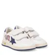 Golden Goose Ball Star Strap Sneakers In White
