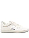 Golden Goose Low Top Sneakers With Rubber Sole And Metallic Accents