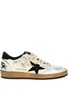 Golden Goose Ballstar Nappa Upper Leather Star And Heel Crack Toe And Spur In Brown