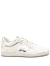 Golden Goose Low Top Sneakers With Rubber Sole And Metallic Accents In Multi