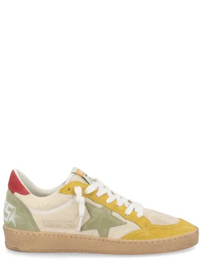 Golden Goose "ballstar" Sneaker With Logo In Multi
