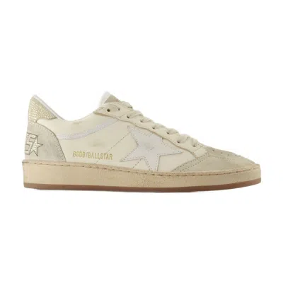 Golden Goose Leather Ball Star Sneakers In Neutral