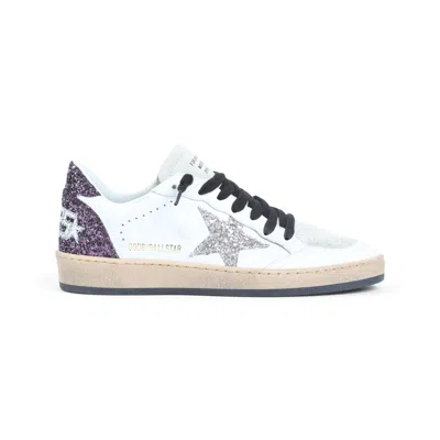Golden Goose Women's Ballstar Leather Upper Suede Tongue Sneaker In White