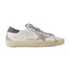 Golden Goose Super Star Leather Upper And Heel Suede Star And Spur