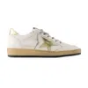 Golden Goose Ballstar Sneakers In Neutral