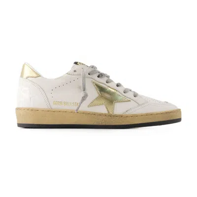 Golden Goose Ballstar Sneakers In Neutral