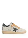 Golden Goose Ballstar Suede Upper Toe Tongue And Spur Leather Star And Heel Sneakers Black