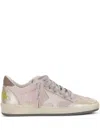 Golden Goose Ballstar Suede Upper Toe Tongue Heel And Spur Leather Star Sneakers Multicolor In Neutral