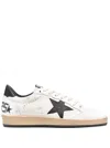 Golden Goose Ballstar Nappa Upper Leather Star And Heel Crack Toe And Spur In Multi