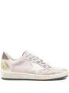 Golden Goose Ballstar Suede Upper Toe Tongue Heel And Spur Leather Star Sneakers Multicolor In Multi