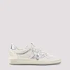 Golden Goose Ball Star Sneakers In Vintage Effect Leather With Silver Star And Heel Tab In Multi