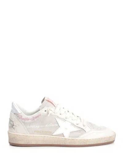 Golden Goose Lvr Exclusive Ballstar Suede Sneakers In Grey