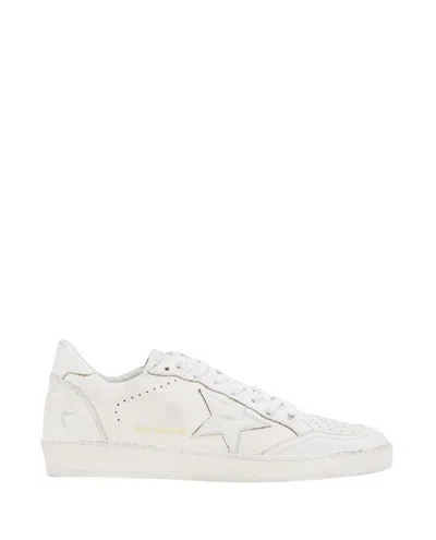 Golden Goose Ballstar Leather Low-top Sneakers In White