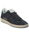 Golden Goose Suede Leather Low Top Sneakers In Black
